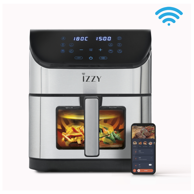Izzy IZ-8229 Air Fryer με Wi-Fi 8lt Ασημί